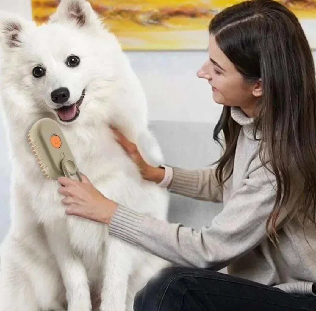CEPILLO PARA MASCOTAS CON VAPOR